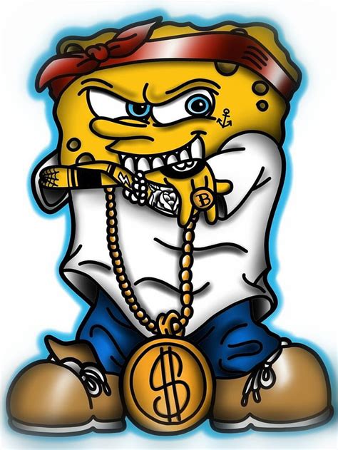 Gangsta spongebob, pride, profile, saints, HD phone wallpaper | Peakpx