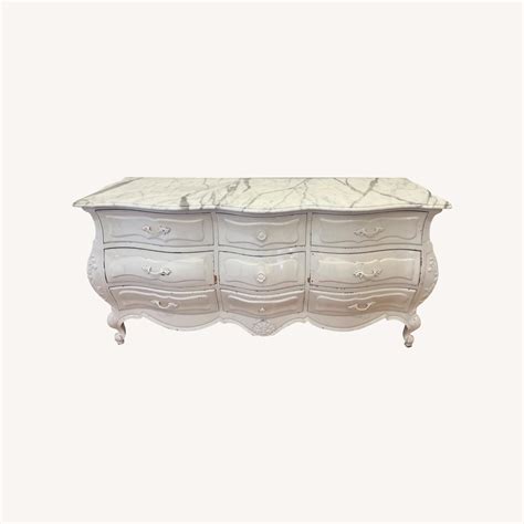 Vintage Marble Top Dresser - AptDeco