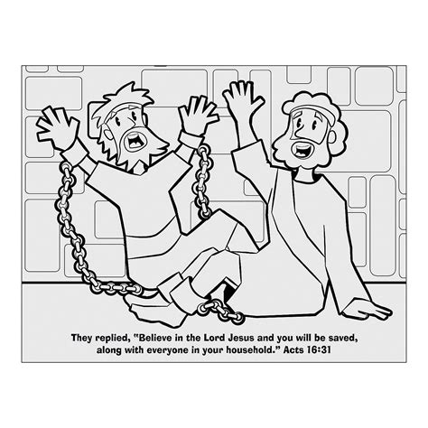 paul and silas coloring sheet | Sunday school coloring pages, Sunday school coloring sheets ...