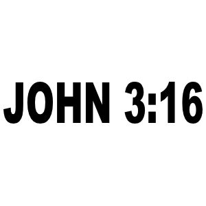 John 3:16 Sticker