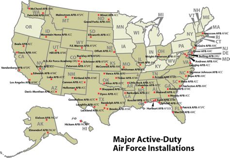 Military Bases By State Map - Printable Map