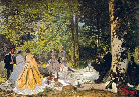 Luncheon on the Grass, 1866-67 - by Claude Monet