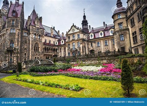 Moszna Castle Located in a Moszna Village Editorial Stock Image - Image ...