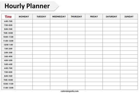 Pin on Weekly Schedule Template