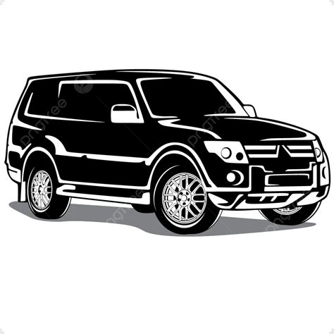 Desain Terisolasi Suv Mewah Ukuran Besar Vektor, Suv, Mobil 4x4, Monocoque PNG dan Vektor dengan ...