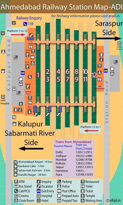 Ahmedabad Railway Station Map