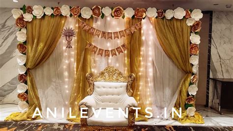 Holy Communion Decoration with artificial flowers – Anil Events Bangalore