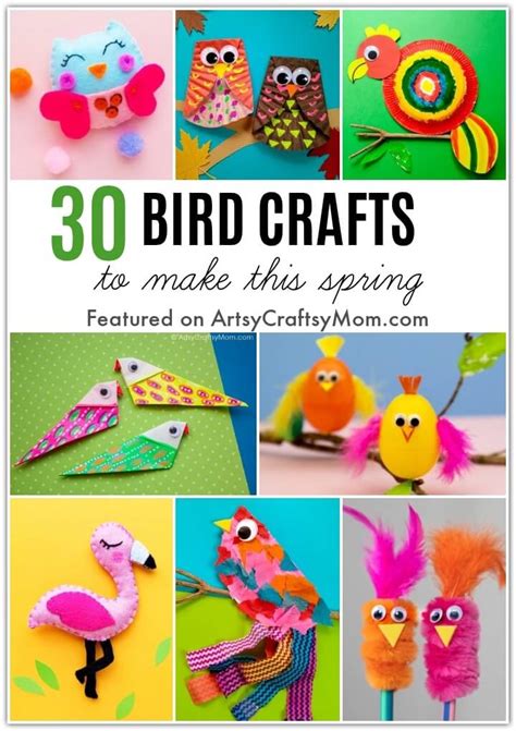 30 Easy Spring Bird Crafts for Kids - Artsy Craftsy Mom