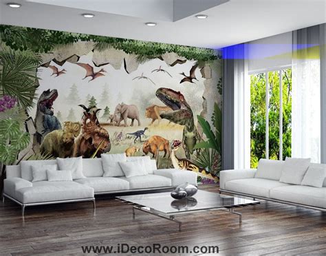 Dinosaur Wallpaper For Bedroom / Watercolor Dinosaur Wallpaper Cute Dinosaur Wall Mural Etsy ...