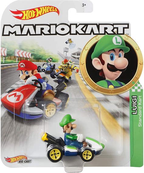 Hot Wheels Mario Kart Yoshi Diecast Car [Standard Kart] - Walmart.com ...