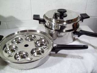 ROYAL PRESTIGE WATERLESS STAINLESS COOKWARE SET 7 PLY POTS PAN SKILLET