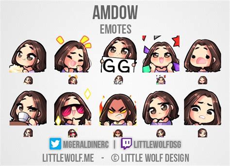 Little Wolf | Custom Emote Artist | Custom Twitch Graphics | Artist custom, Channel art, Twitch