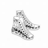 Converse Coloring Page sketch template
