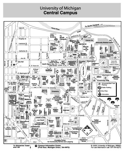 University of Michigan Map - University of michigan • mappery