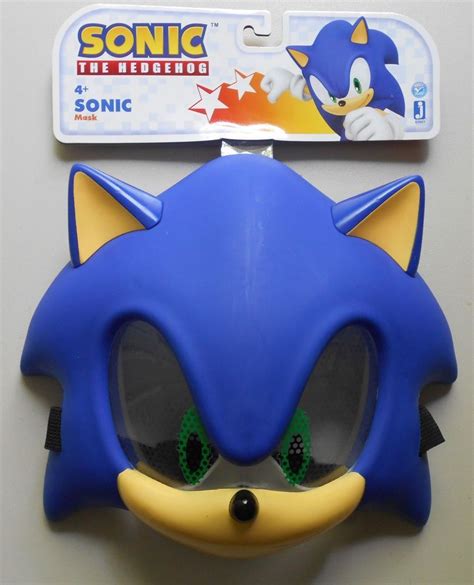 SONIC PLASTIC MASK SONIC THE HEDGEHOG COSTUME ROLE PLAY COSPLAY | Sonic the hedgehog costume ...