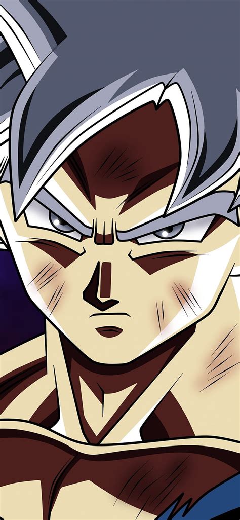 1125x2436 goku, dragon ball super, white hair, anime boy, iphone x ...