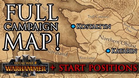 FULL Campaign Map! + (most) Start Positions - Warhammer 3 - YouTube