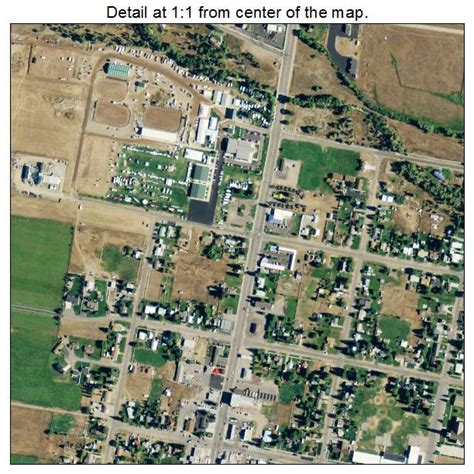 Aerial Photography Map of Afton, WY Wyoming