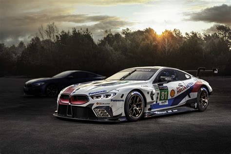 The all new BMW 8 Series Coupe and the M8 GTE (05/2018).