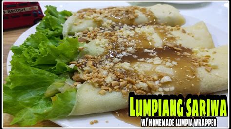 Lumpiang Sariwa with Homemade Lumpia Wrapper - YouTube