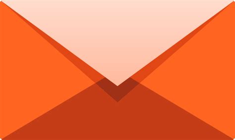 Orange E mail icon free vector data. | SVG(VECTOR):Public Domain | ICON PARK | Share the design ...