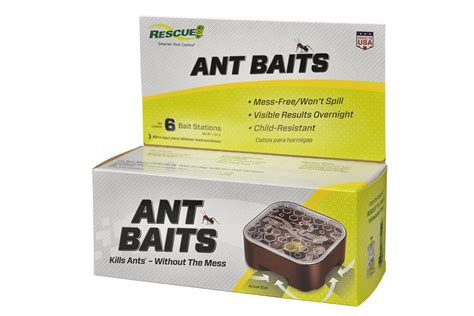 Rescue! Indoor Outdoor Ant Killer Bait Station 6 Pack - Walmart.com - Walmart.com