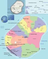 Nauru Flag Map - MapSof.net