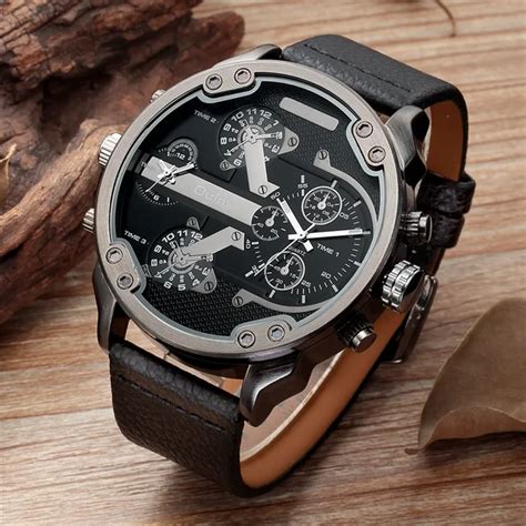 Famous Designer Mens Watches Top Brand Luxury Quartz Watch Oulm PU ...