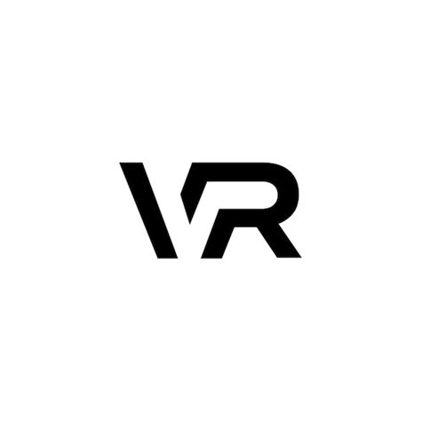 Premium Vector | Vr logo design