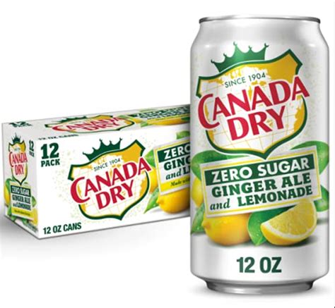 Buy Canada Dry Zero Sugar Ginger Ale and Lemonade Soda - 12 fl oz Cans ...