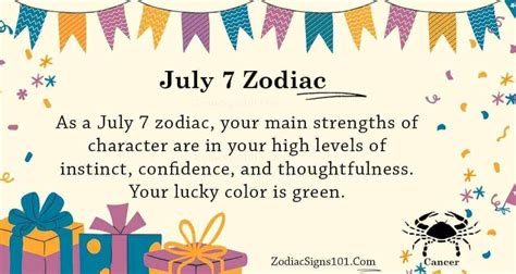 July 7 Zodiac is Cancer, Birthdays and Horoscope - ZodiacSigns101