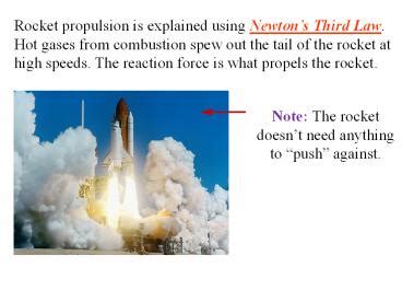 Examples Of Newtons Third Law Rocket