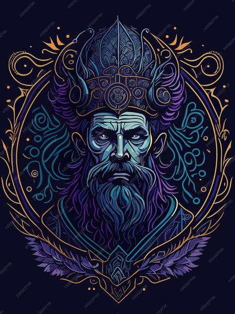 Premium Vector | Illustration mythical creature gothic expression ...