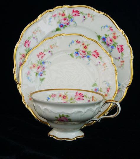 Edelstein Bavaria Maria-Theresia Footed Tea Cup, Saucer, Dessert Salad ...