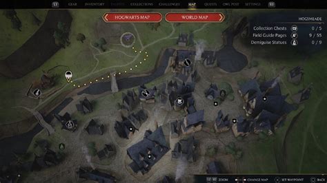 Hogwarts Legacy map with floating candles location and solution