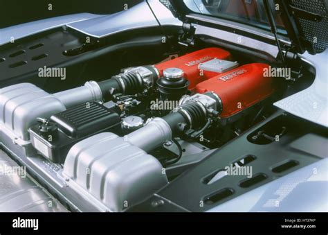 2000 Ferrari 360 Modena Spyder engine. Artist: Unknown Stock Photo - Alamy