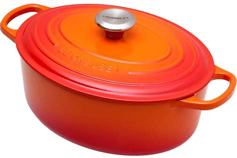 Le Creuset casserole-cocotte oval 29cm, 4,7 l orange | Advantageously shopping at Knivesandtools ...