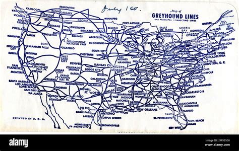 Transcontinental Routes Of Pacific Greyhound Lines, 1930 | lupon.gov.ph