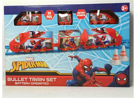 Battery operated Train set in Peppa Pig and Spiderman style – SELLET