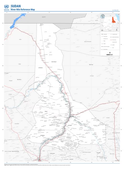 Sudan: River Nile Reference Map (As of May 2021) | OCHA