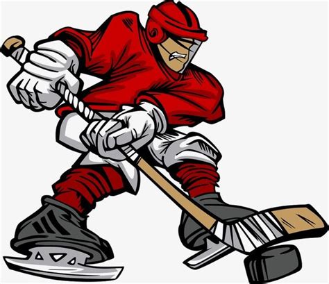 Cartoon Hockey Player Face Clipart