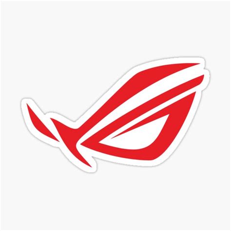 "ROG Logo HD - Red" Sticker for Sale by BonBonTheDJ | Redbubble