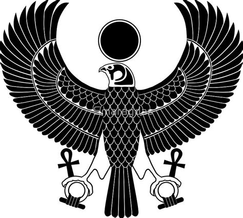 Egyptian God Horus as Royal Falcon by Smaragdas Egyptian Symbols ...