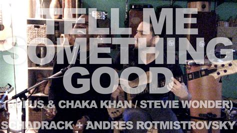 Tell Me Something Good (Chaka Khan) :: Vocals & Bass Cover - YouTube