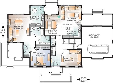 Full In-Law Suite on Main Floor - 21765DR | Architectural Designs - House Plans