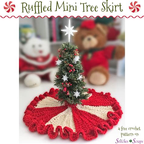 Free Pattern - Ruffled Mini Tree Skirt - Stitches n Scraps