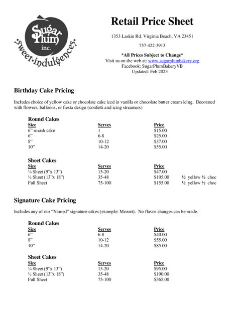 Fillable Online Our Holiday Menu is now... - Sugar Plum Bakery Fax Email Print - pdfFiller