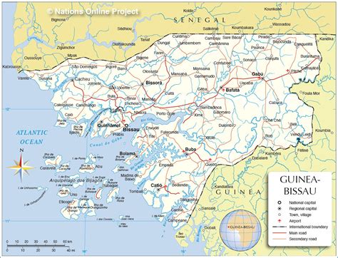 Political Map of Guinea Bissau - Nations Online Project