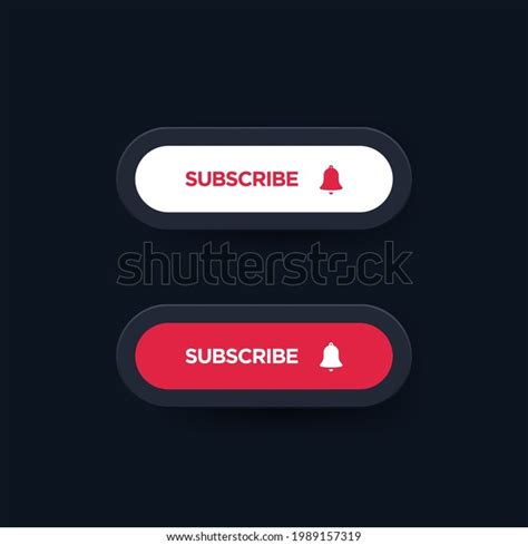 Red White Realistic Subscribe Button Icon Stock Vector (Royalty Free) 1989157319 | Shutterstock