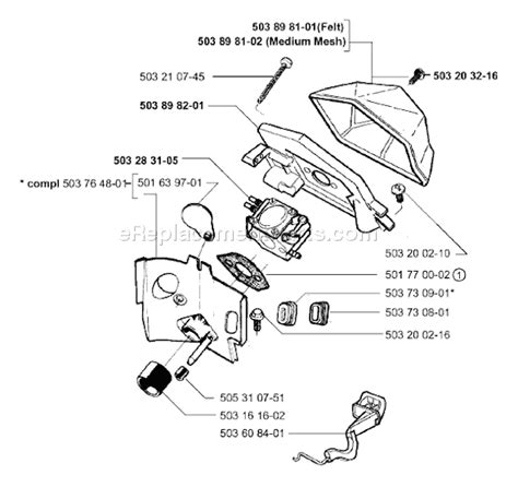 Husqvarna 51 Chainsaw Parts Diagram